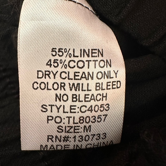 Umgee Black Bedazzled Wide-Leg Pants - Picture 5 of 7